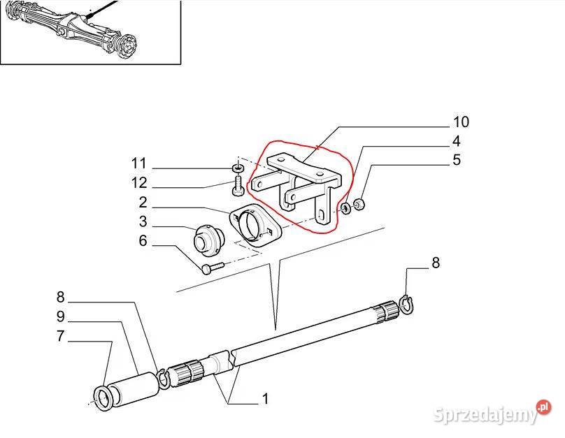 5196472 Wspornik podpora łożyska wału napędowego Warszawa