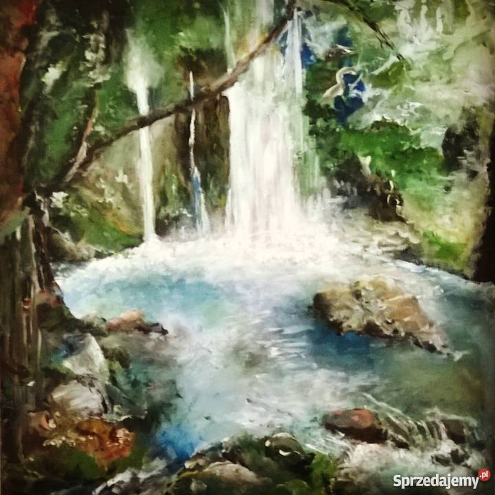 Akryl na płótnie Źródła Jordanu 70 x 80 Szczecin