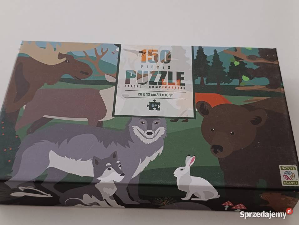 puzzle 150 elementów dziki świat Poznań sprzedam