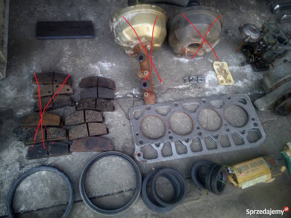 Polski Fiat 125p komplet felg stary typ na Koła i felgi sprzedam