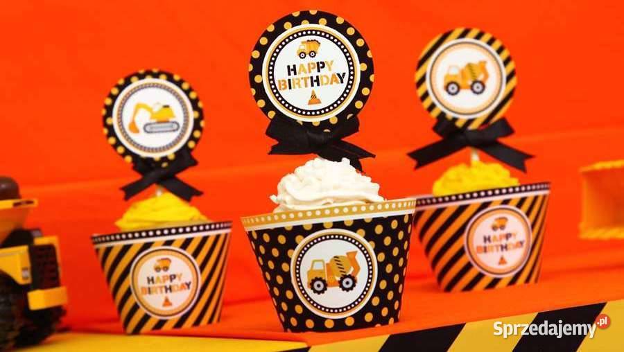 Budowa Budowniczy szablony urodziny słodki stół Poznań