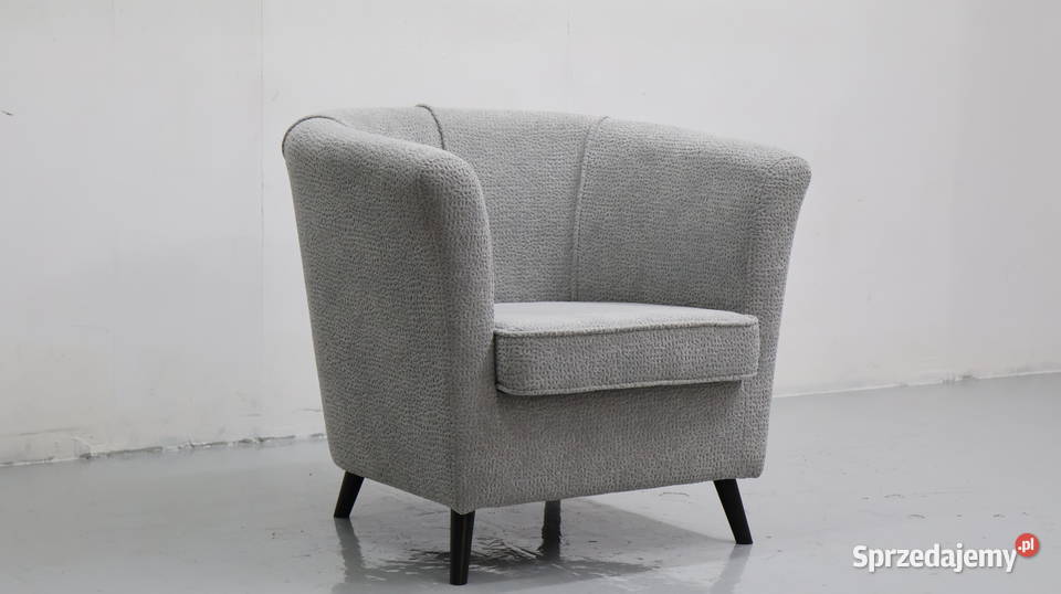TEF WYGODNY FOTEL OKAZJA szara tkanina Poznań