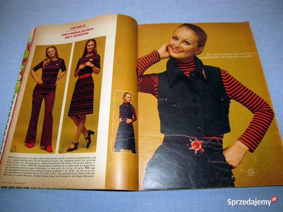 Burda Moden 91971 magazyn mody wykroje Vintage Antyki, Sztuka, Kolekcje kujawsko-pomorskie Skępe