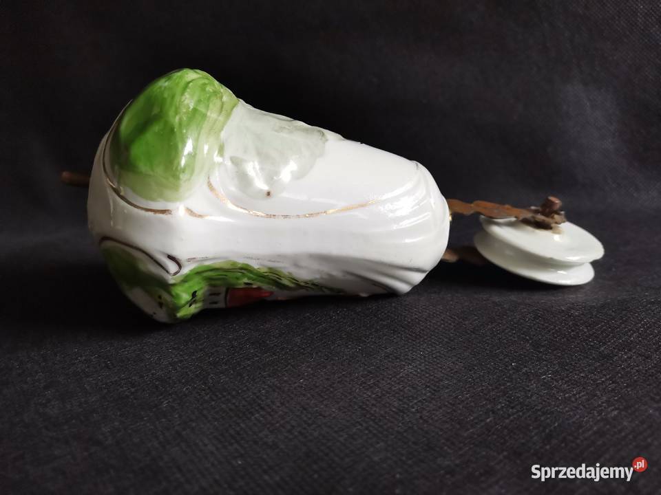Stary porcelanowy przedwojenny ciężarek do lampy Katowice