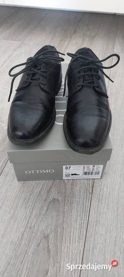 Ottimo eleganckie buty chłopca komunia 37 czarny Łódź sprzedam