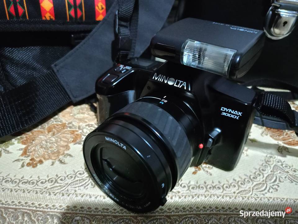 Aparat Lustrzanka Minolta Dynax 3000i z Lampą wielkopolskie Drawski Młyn
