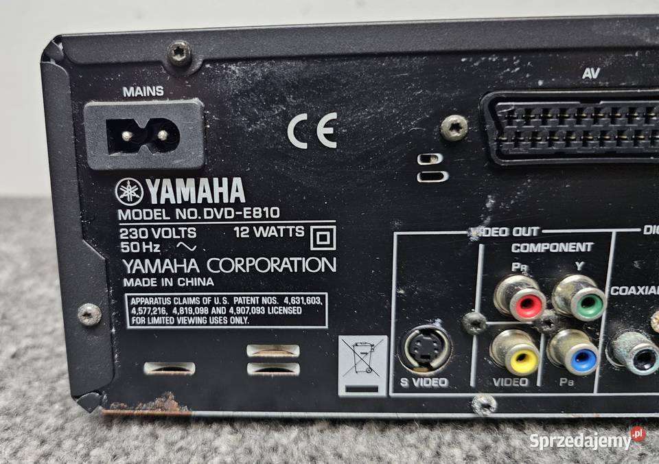 Odtwarzaczy płyt Yamaha DVDE810 Pianocraft