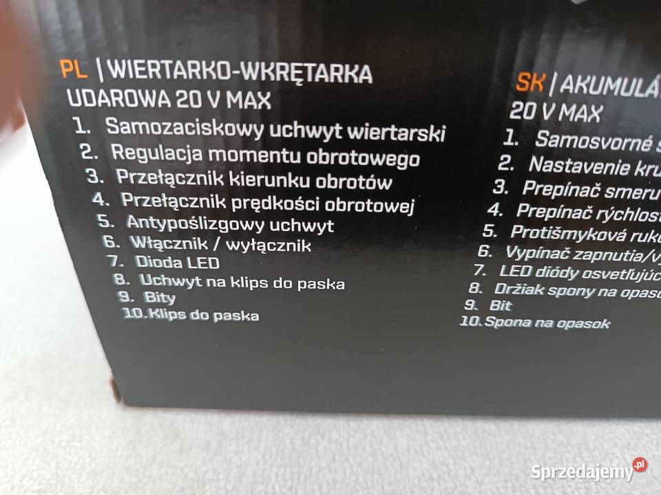Wiertarkowkrętarka udarowa Niteo 20V walizka Kędzierzyn-Koźle