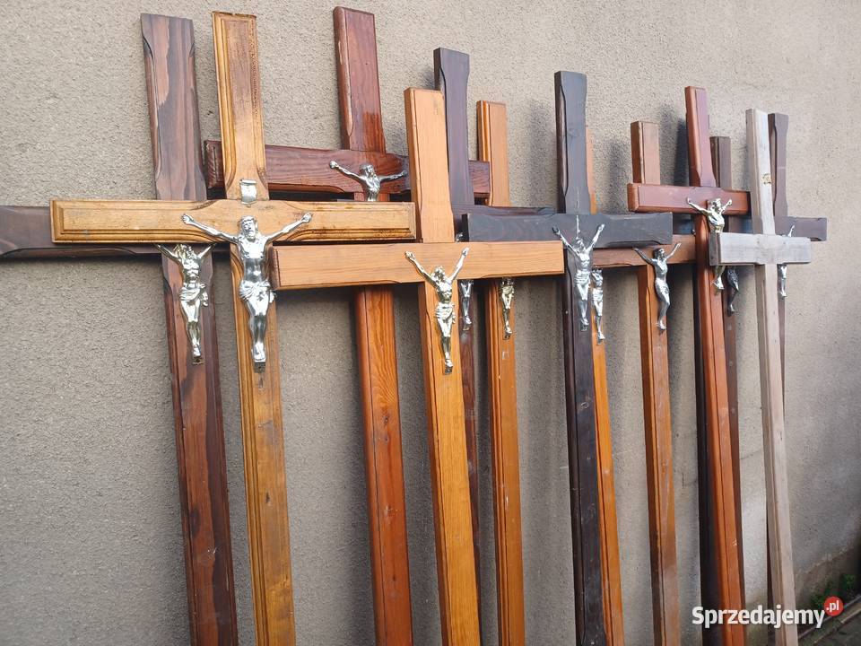 Krzyż drewniany nagrobny na cmentarz krzyże Ostrów Wielkopolski