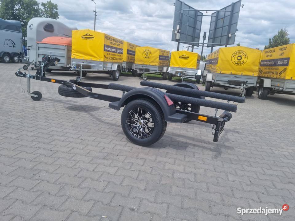 Przyczepa pod skuter Czarna aluminiowe felgi Lesznowola