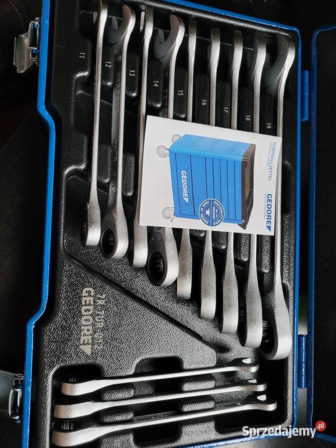 Komplet kluczy oczkowopłaskich z grzechotkami Nakło nad Notecią sprzedam