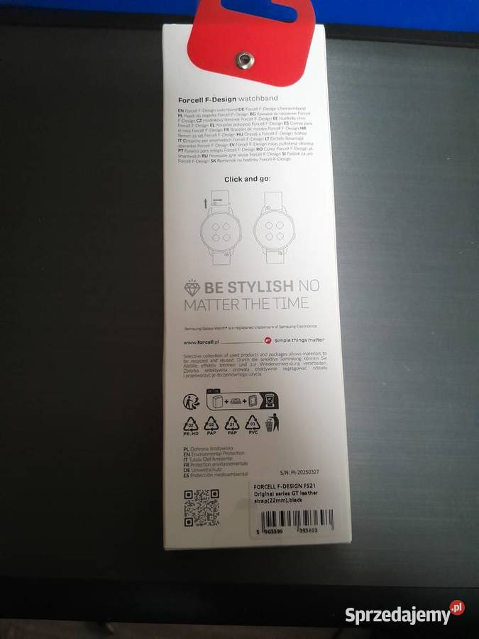 Pasek do zegarka Forcell FDesign Samsung Galaxy Bransolety małopolskie Wieliczka sprzedam