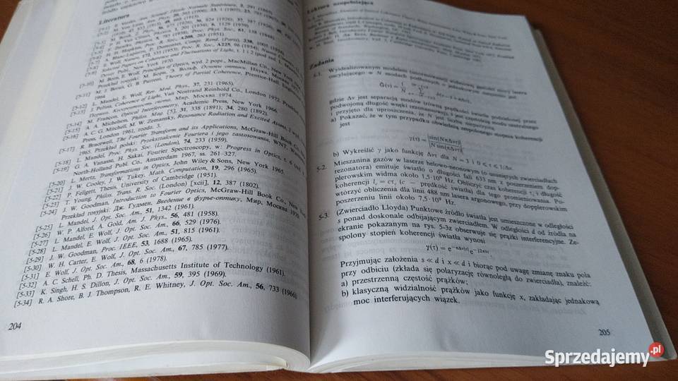 Optyka statystyczna Joseph W Goodman Podręczniki Gdańsk