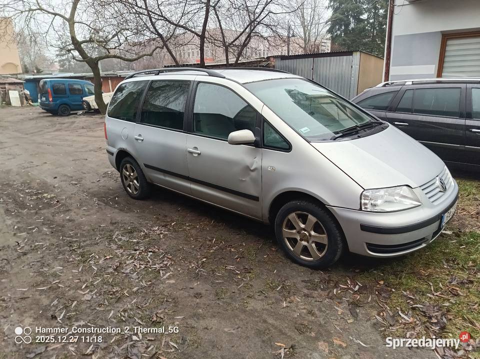 VW Sharan 2003r 19 TDI 130 skrzynia 6 biegów ASR (kontrola trakcji) Włodawa sprzedam