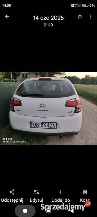 Sprzedam Citroen C3 16 diesel 75 koni aluminiowe felgi Grodków