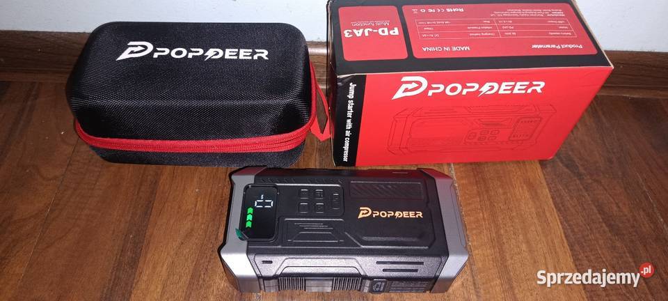 Popdeer jump starter booster kompresor latarka Narzędzia warsztatowe Masłomiąca