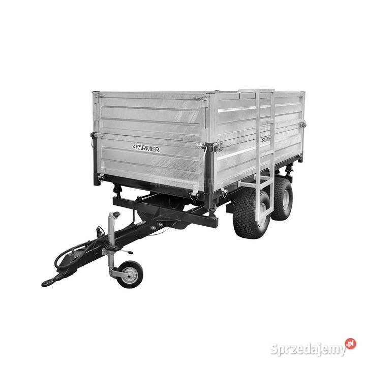 Przyczepa rolnicza dwuosiowa 25T z kiprem i Przyczepy rolnicze Tajęcina