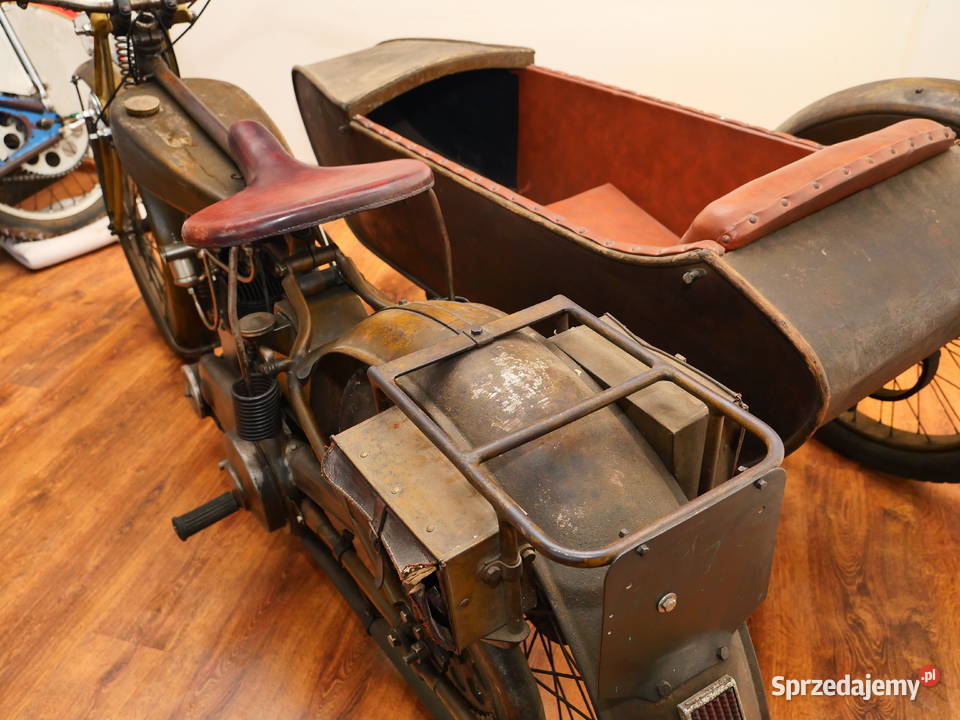 Motosacoche z koszem 1923 Łódź