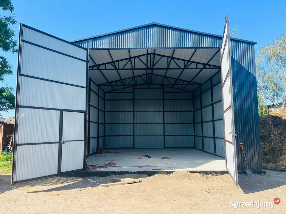 DD63 Garaż Blaszany Drewnopodobny Garaże 54m2 Sprzedaż Ciechanów