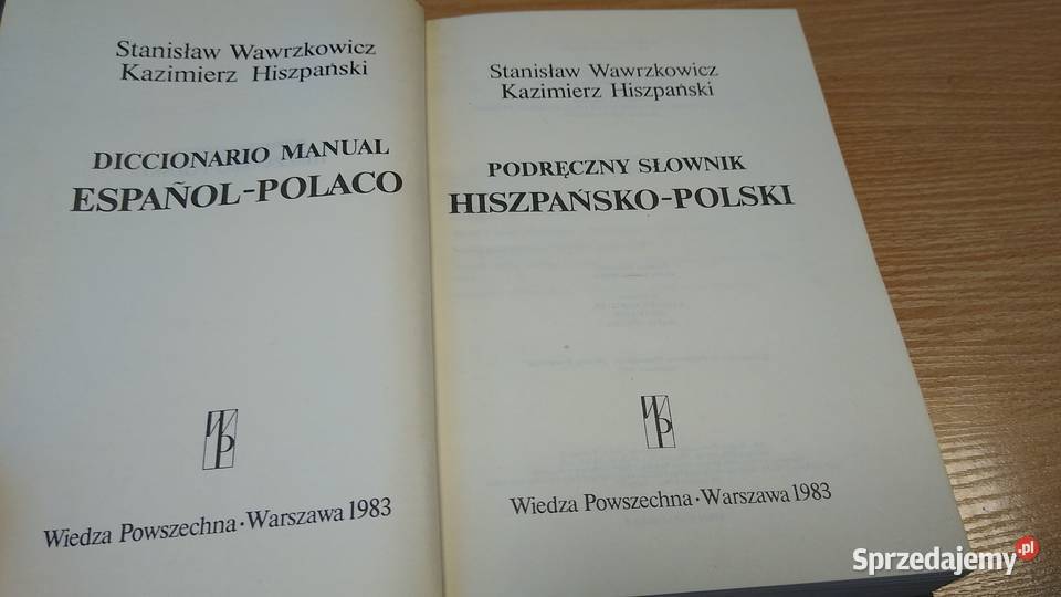 Podręczny słownik hiszpańskopolski Stanisław Gdańsk sprzedam