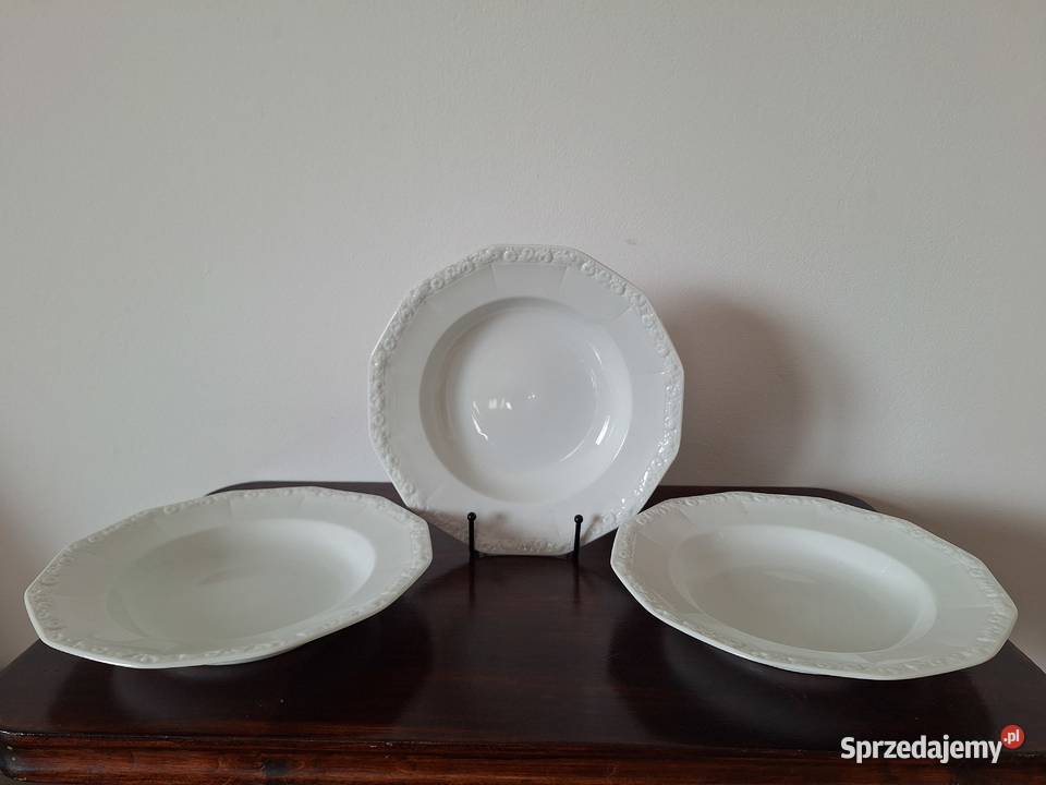 Rosenthal Maria Biała porcelanowy talerz głęboki Gdańsk