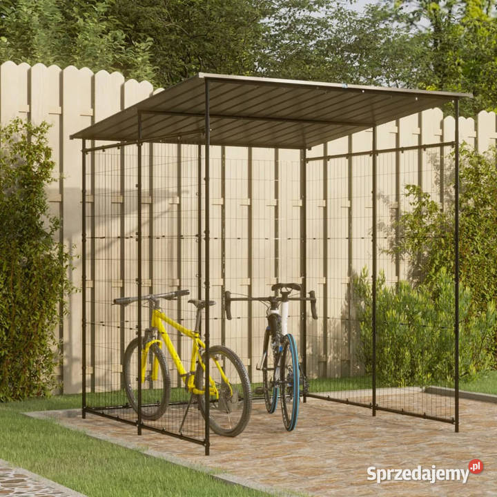 Wiata rowerowa 190x190x222 stalowa czarna Warszawa