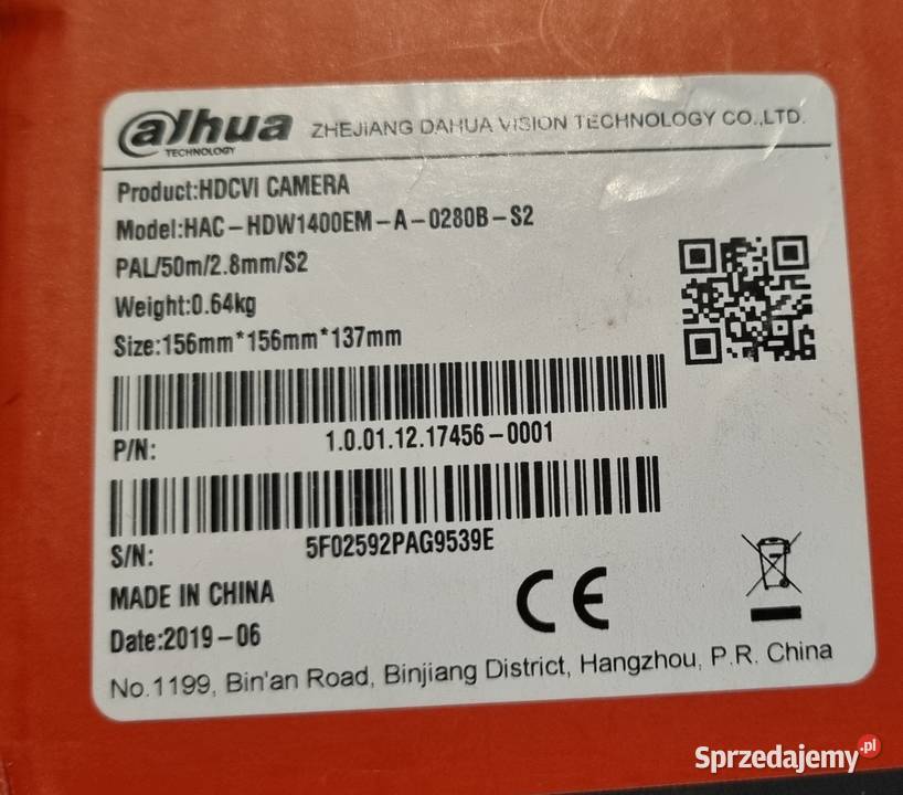 Kamera Dahua HDCVI HACHDW1400EM Warszawa