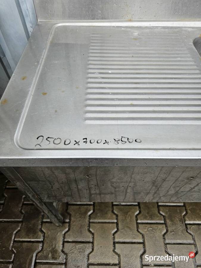 Zlew dwu komorowy 2500x700x85 Krotoszyn