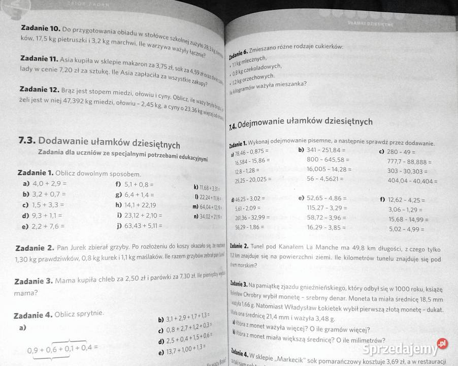 Matematyka z klasą Kl 4 Zbiór zadań Monika Kunc