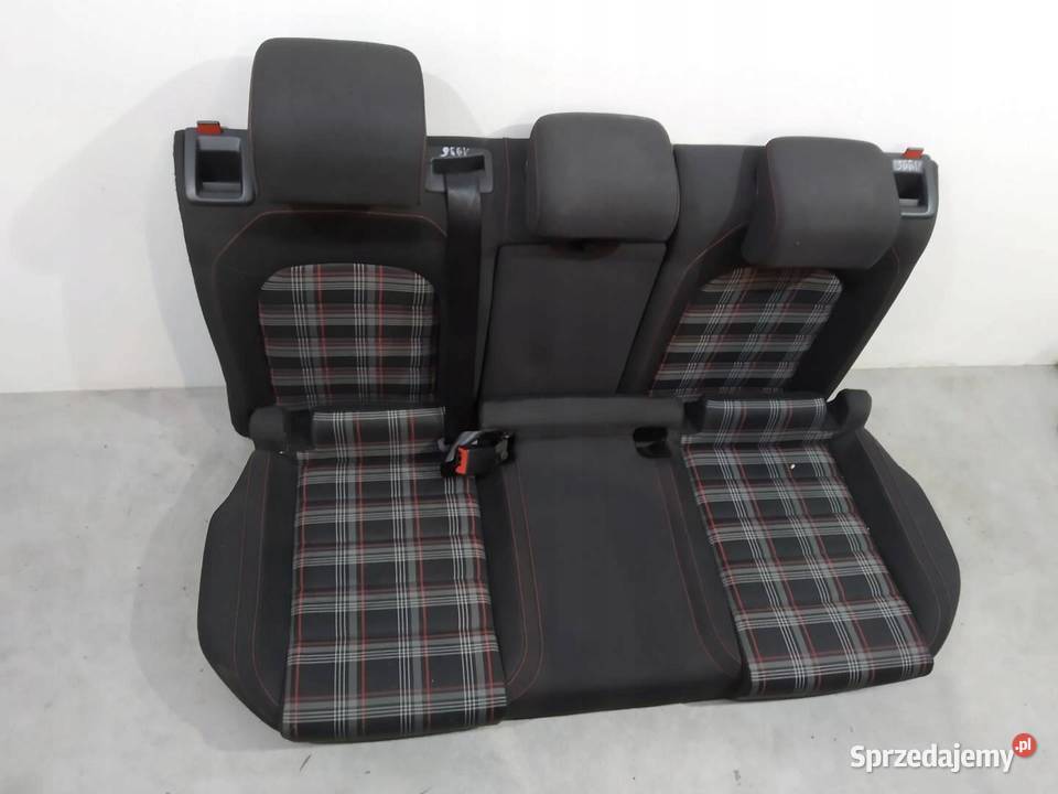 FOTELE PRZÓD KANAPA GTI CZERWONE GRZANE HB 5D