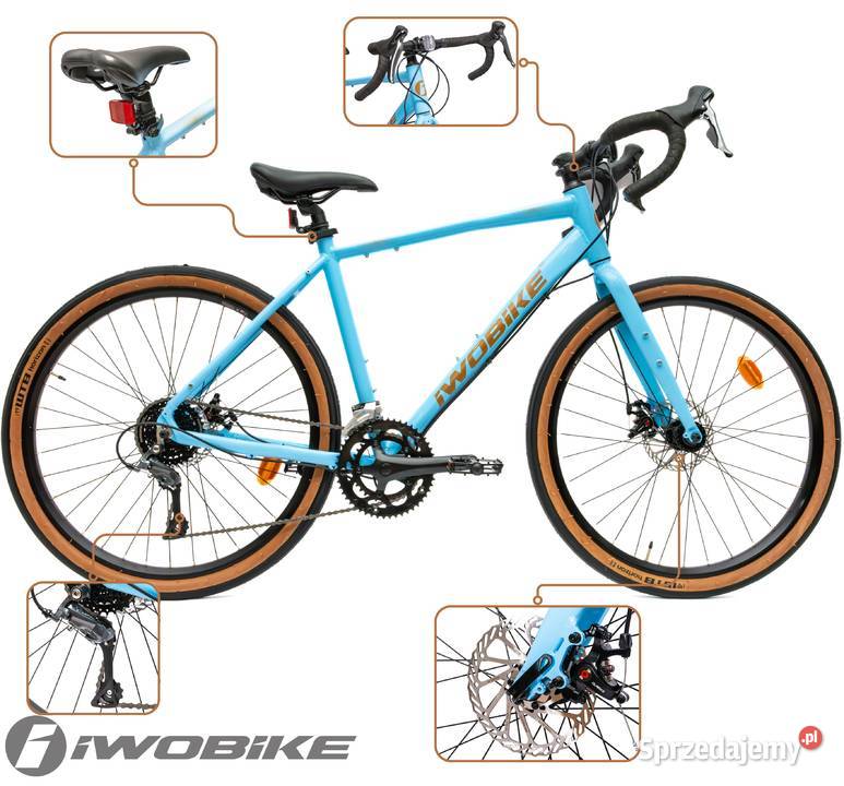 Rower Męski Gravel 275 Shimano Claris Tarcze Gorlice