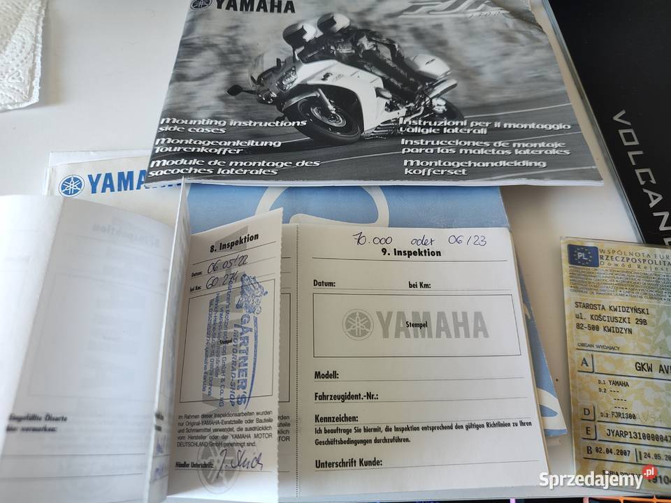 Yamaha FJR 1300 turystyczny Motocykle, skutery, quady Prabuty