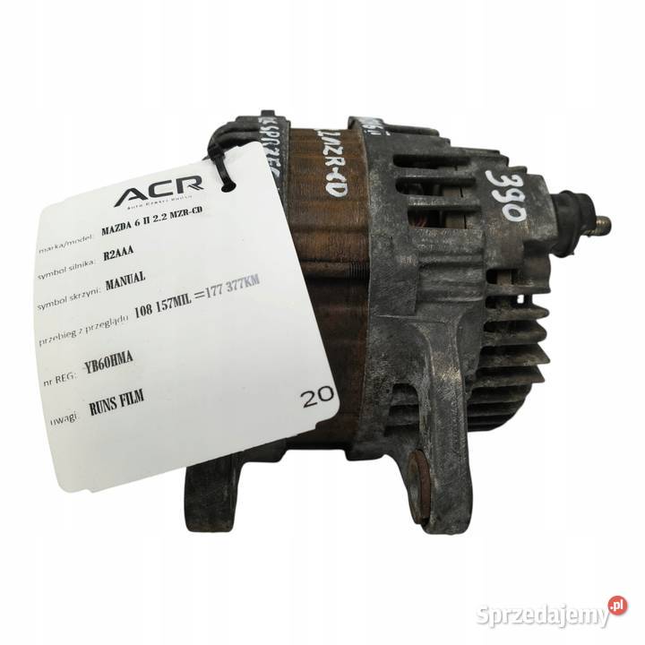 ALTERNATOR Mazda 6 GH 22 D MZRCD oryginał lubelskie Chełm