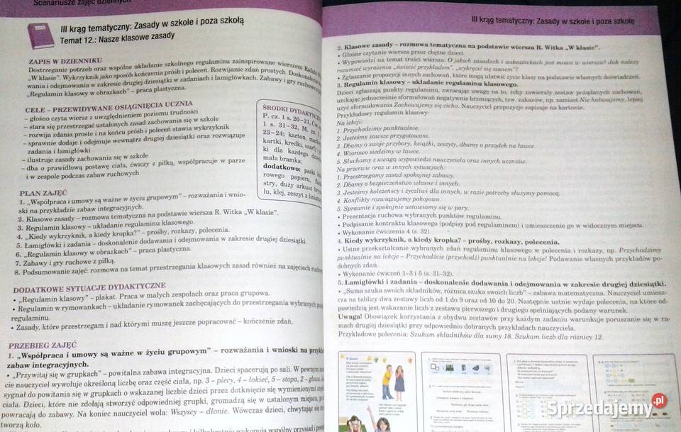 Elementarz XXI wieku Scenariusze zajęć dziennych miękka lubelskie Chełm sprzedam