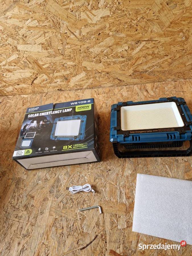 Naświetlacz Solarny LED W81212 400W Reflektor Głogowa