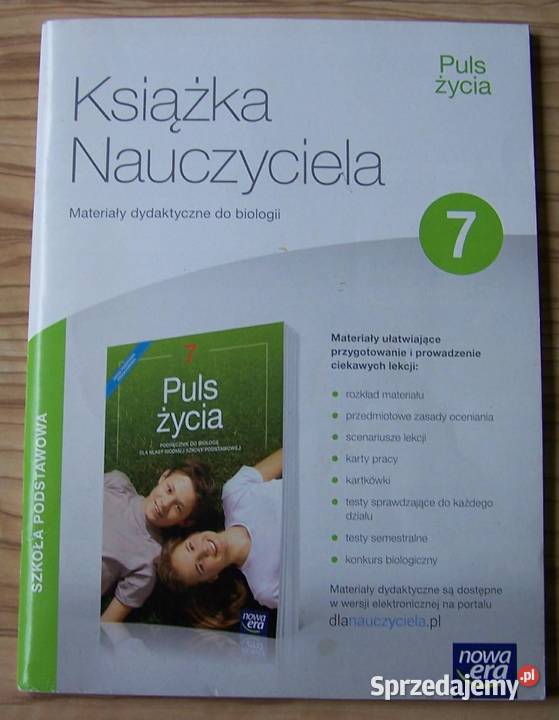 Puls życia klasa 7 sprawdziany książka Białobrzegi sprzedam