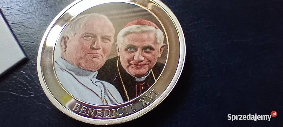 Stare monety Medal Jan Paweł II i Benedykt XVI Lesko