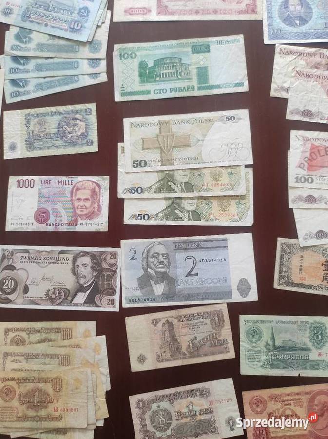 Banknoty różne małopolskie Trzebinia