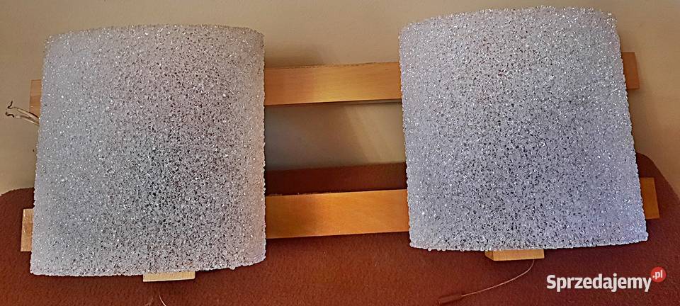 Kinkiet 2 x E 14 typ 12 Polam Piła z lat PRL Ostrów Wielkopolski