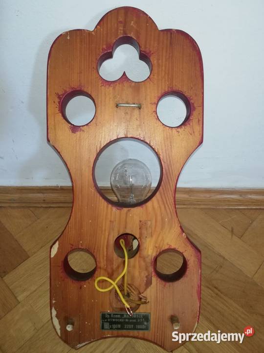 Dwa kinkety Vintage PRL Oświetlenie Warszawa