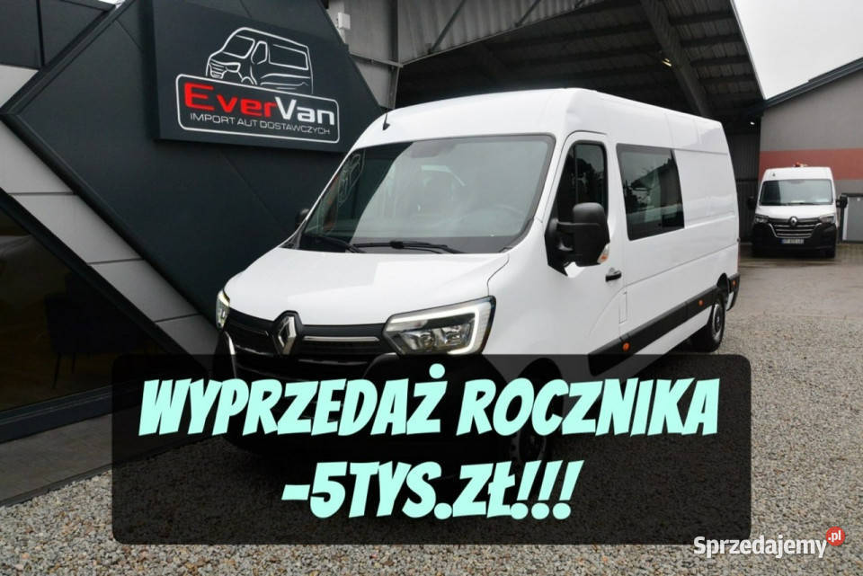 Renault Master master 7 osobowy L3H2 brygadówka nieuszkodzony