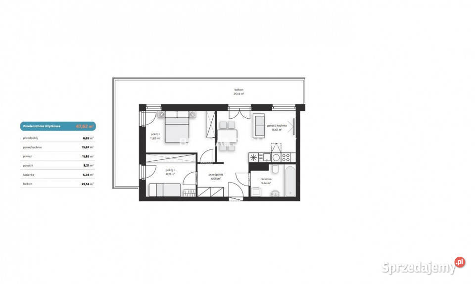 Ogłoszenie mieszkanie Kraków 4762m2 3 pok Liczba pokoi 3