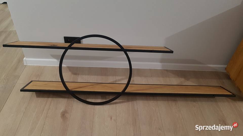 Dębowa półka loft 200 nowa 200cm Dom i Ogród Nowy Sącz