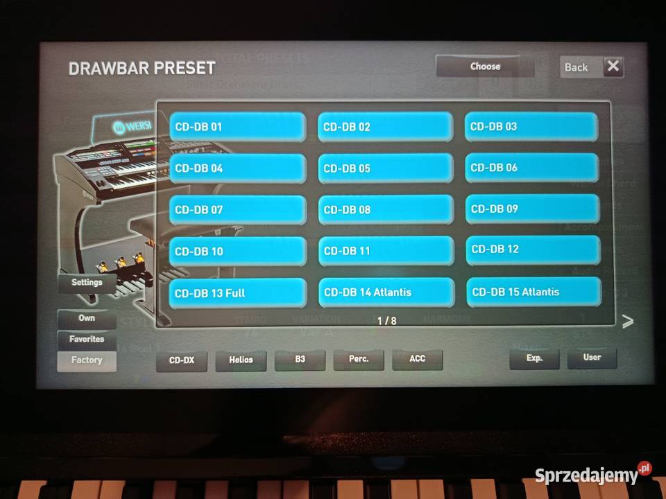wersi Sonic OAX1 organy keyboard Wersi Sonic Starachowice