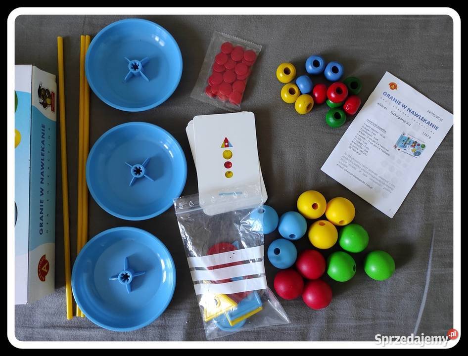 Granie w nawlekanie rozwój motoryki małej sowa mazowieckie Płock