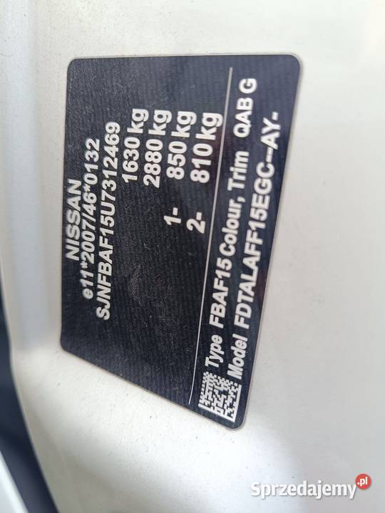 NissanJuke Stan Idealny Pierwszy Właściel sprzedam