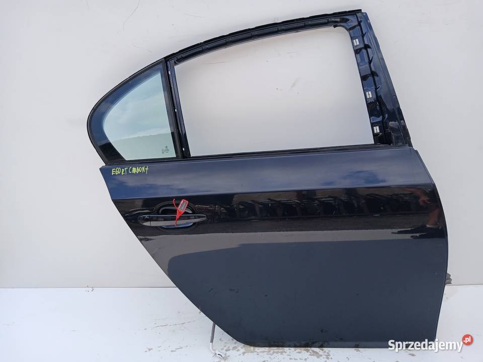 DRZWI PRAWE TYLNE TYŁ BMW E60 4169 CARBONSCHWARZ osobowe Strzyżewice