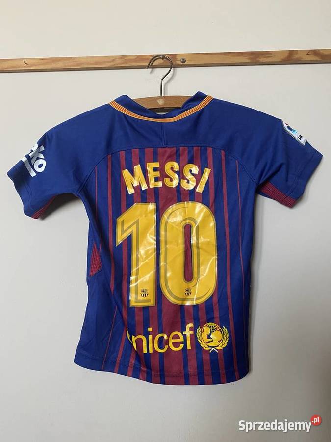FC BARCELONA No 10 MESSI 2017 2018 Nike Piłka nożna Wrocław