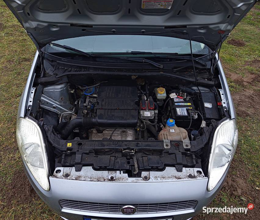 Fiat Grande Punto 14 8V 2008r 148 Klimatyzacja Hatchback Ostróda