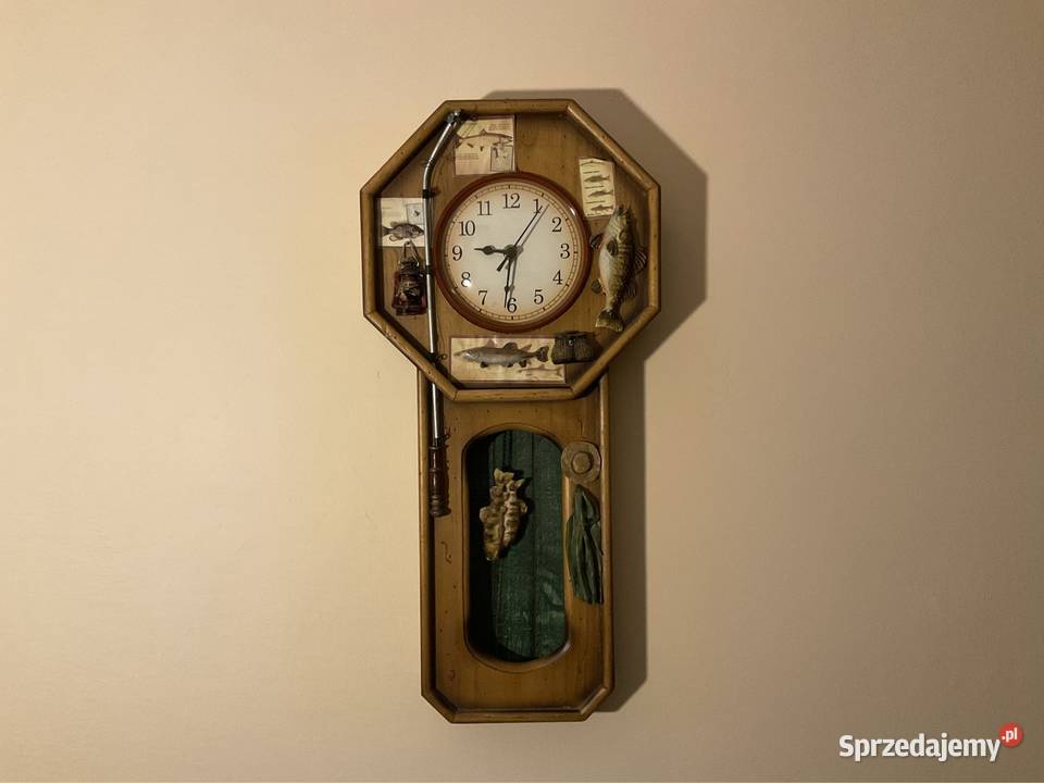 Sprzedam stary wiszący zegar drewniany rybacki Kraków